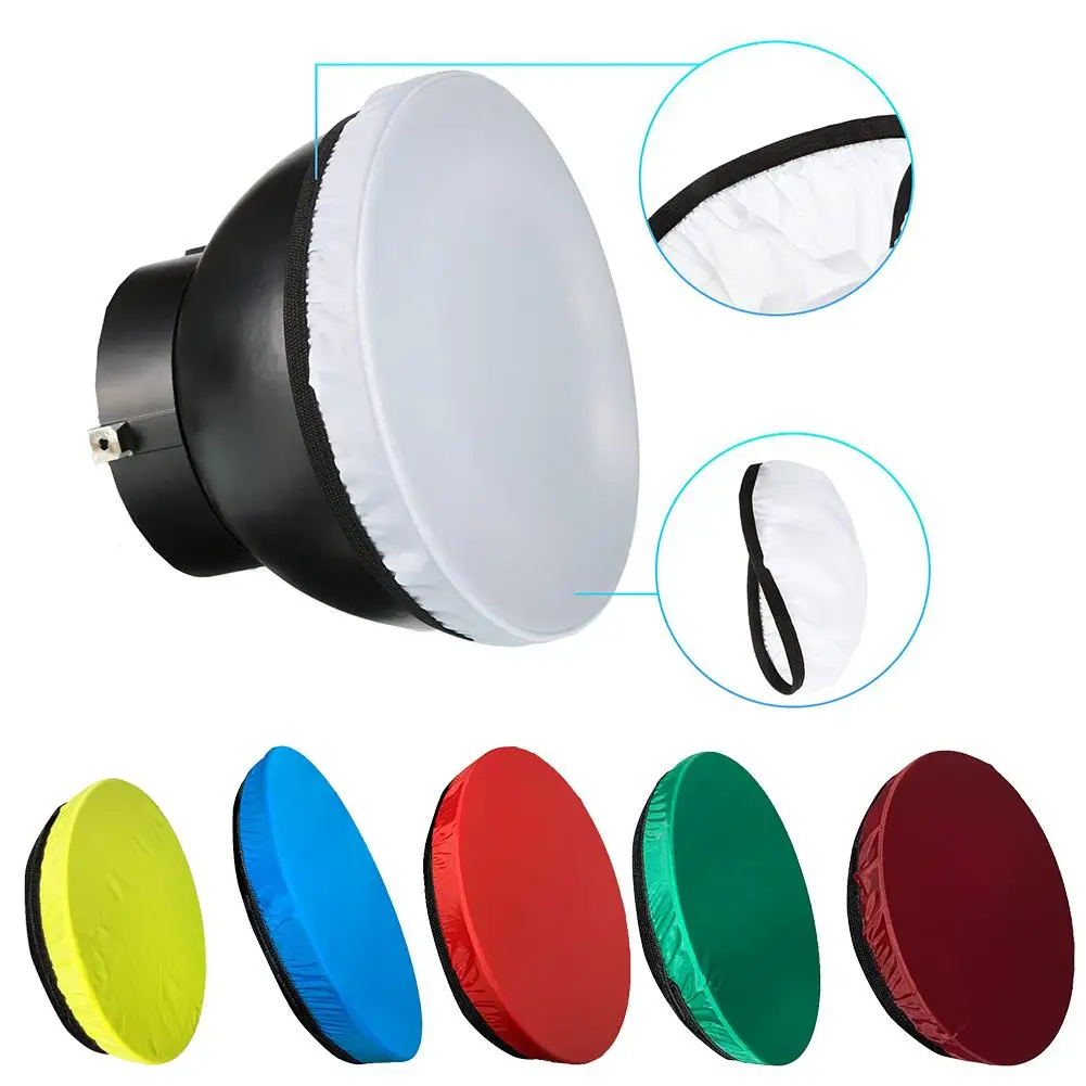 Soft Light Diffuser Cover 7"18cm Light Protective Light Live Photography Studio Bowen Fill Flash Standard Strobe Refle K3v4
