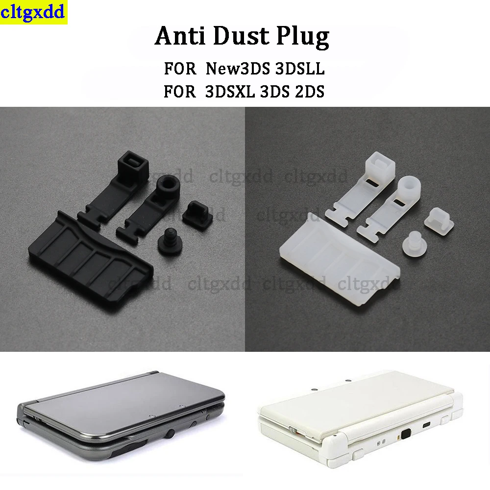 Cltgxdd 1 Set for 3DS XL/LL 3DSXL 3DSLL 2DS Silicone Dust Plug Headphone Jack, Charging Dock Dust Protection Cap Jack