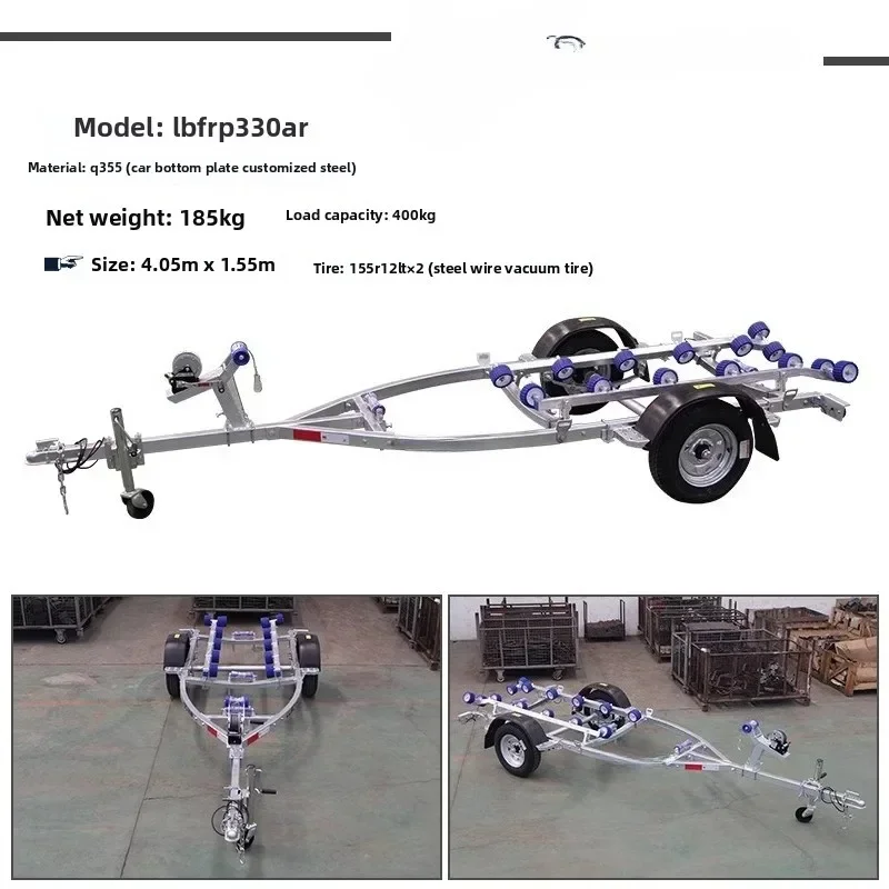 Trailer Rubberboot Aanvalsboot Trailer Boot Sleepboot Luya Speedboot Jacht Trailer Rack