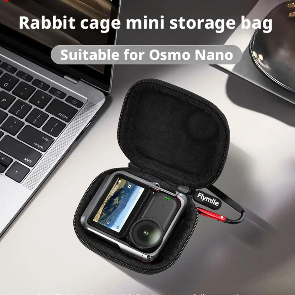 Storage Bag for DJI Osmo Nano Rabbit Cage Edition, Portable Carrying Case for Action Camera, Protective Hard Shell Travel Box