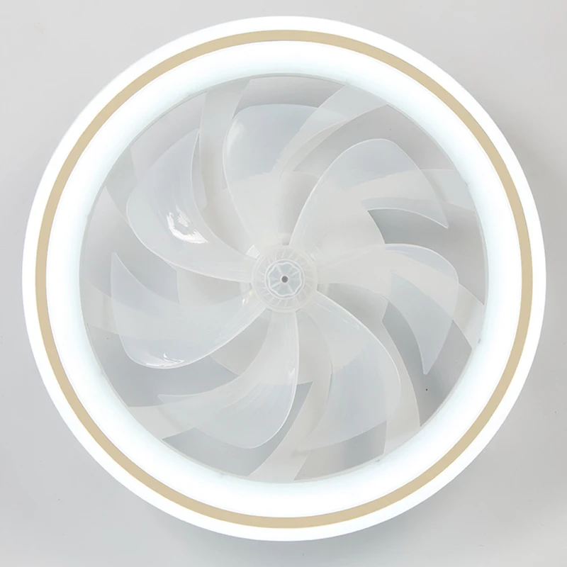 Nowoczesny wentylator LED 6-biegowy 48CM z pilotem do sypialni, restauracji, salonu, gabinetu, domu, oświetlenia wewnętrznego