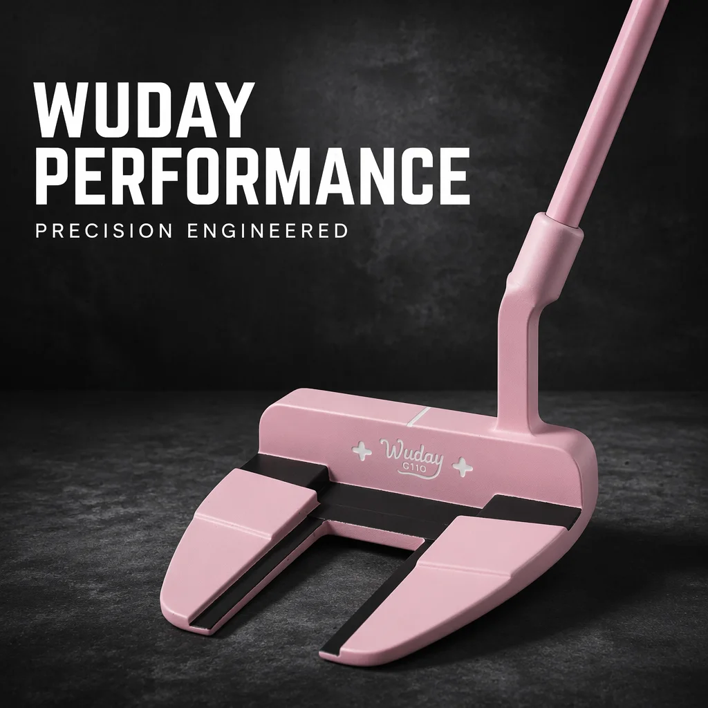 

Women's Pink Golf Putter, Available for Left or Right Hand Use, with a Stylish Pink Appearance Design, Open-Style Precision Aiming Structure, and a Non-Slip Textured Grip for Enhanced Feel. Ideal for Female Golf Enthusiasts, Beginner Golfers, and Golfers 