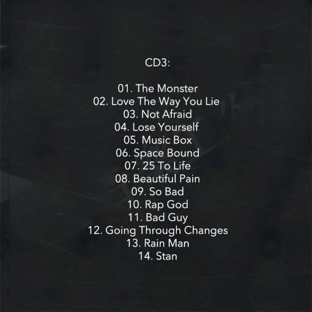 Eminem New & Greatest Hits 4CD - Legendary Hip-Hop Rap Collection - Iconic Western English Tracks for Rap Lovers