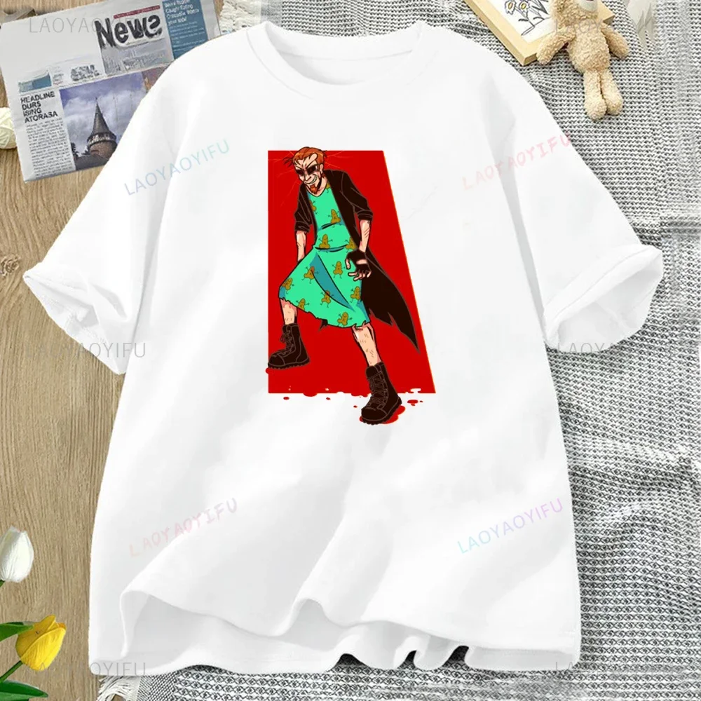Postal Dude 2 Alien Running with Scissors Go T Shirts Scissors Go Postal T Shirt Tops Postal Dude Modal Shirt Man Women T Shirt