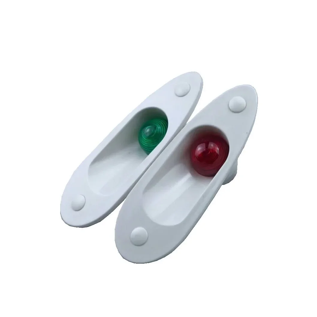 

2Pcs LED Yacht Light Marine Navigation Light Yacht Red Green Navigation Horn Light