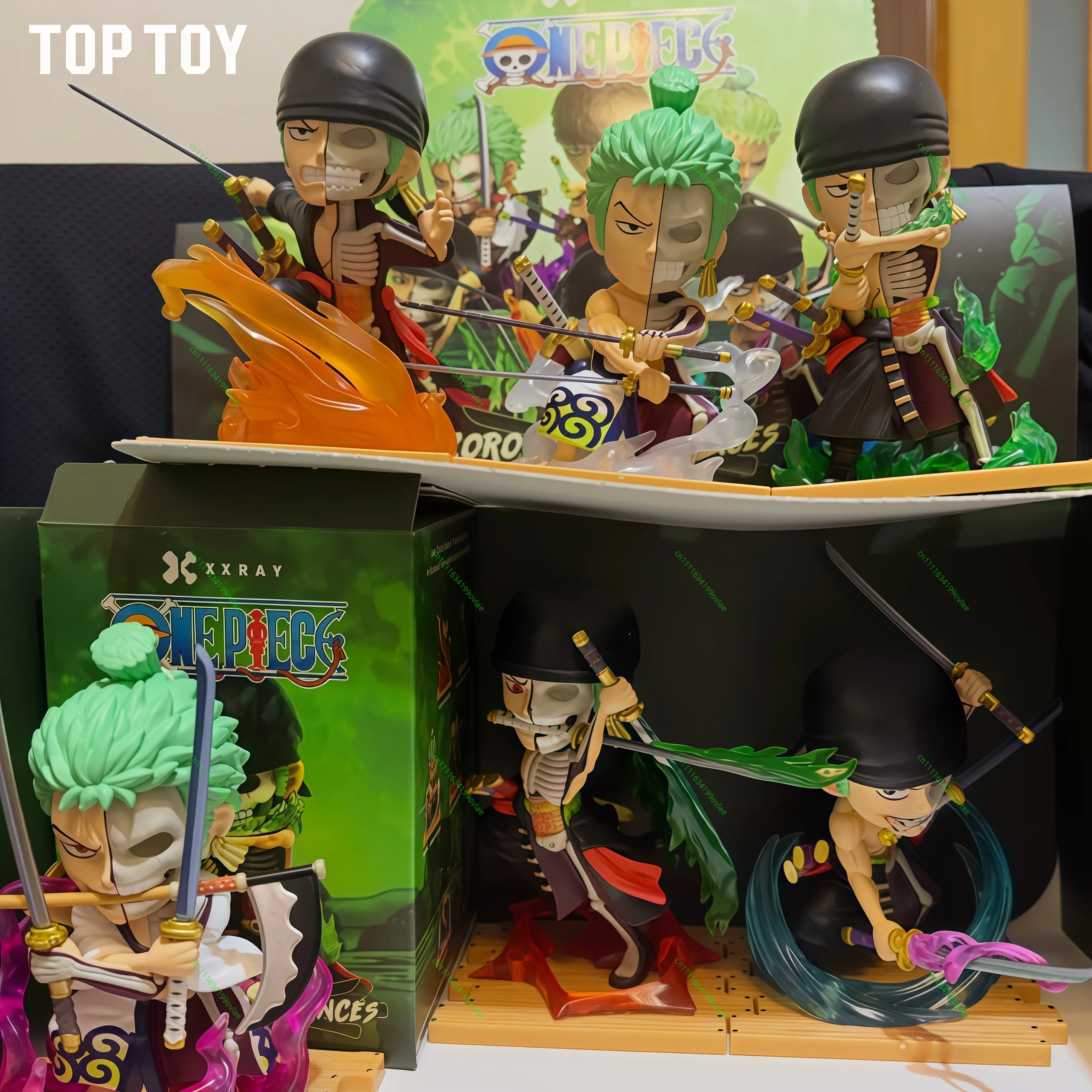 HOT Genuine TOPTOY One Piece Roronoa Zoro Blind Box Half Anatomy Epic Dissectible Figure Desktop Ornament Anime Collectible Gift