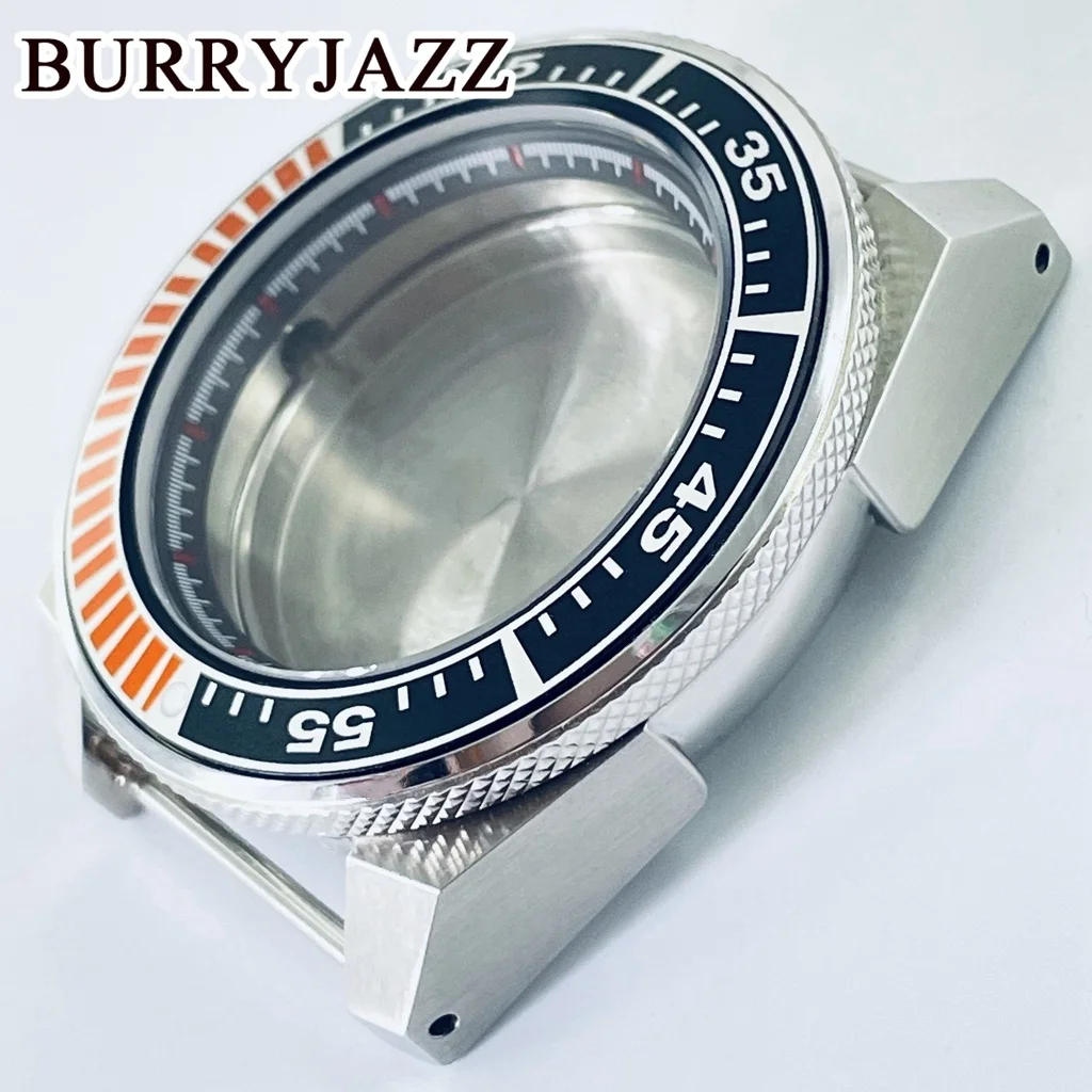 BURRYJAZZ Silver 43mm NH35 NH36 NH34 NH38 NH70 NH72 Diving Watch Modified Samurai Case Ceramic Bezel  Waterproof Sapphire Glass
