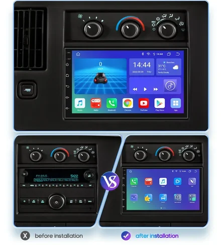 Imagen 2 del producto HIZPO 7 ""Android 14 Auto Carplay estéreo Universal 2 din Radio de coche reproductor Multimedia GPS para Toyota Nissan Hyundai KIA Volkswagen