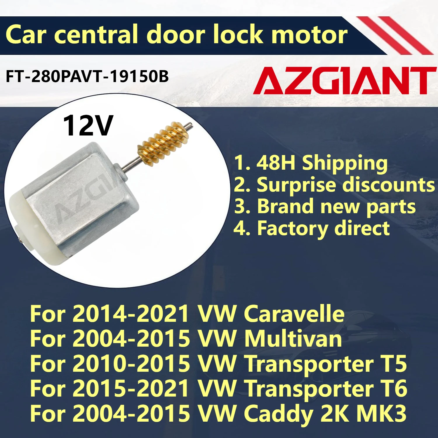 

For VW Caravelle 2014-2021/Multivan 2004-2015/Transporter T5 2010-2015 Car central door lock motor Brand new high-quality parts