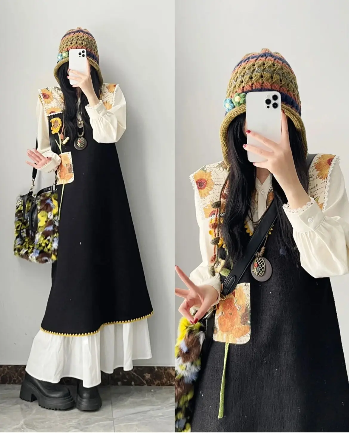 

Knitted Sleeveless Dresses Woman Elegant Womens Fall Minimalist Streetwear College Korean Style Round-Neck Comfortable Pure 2025