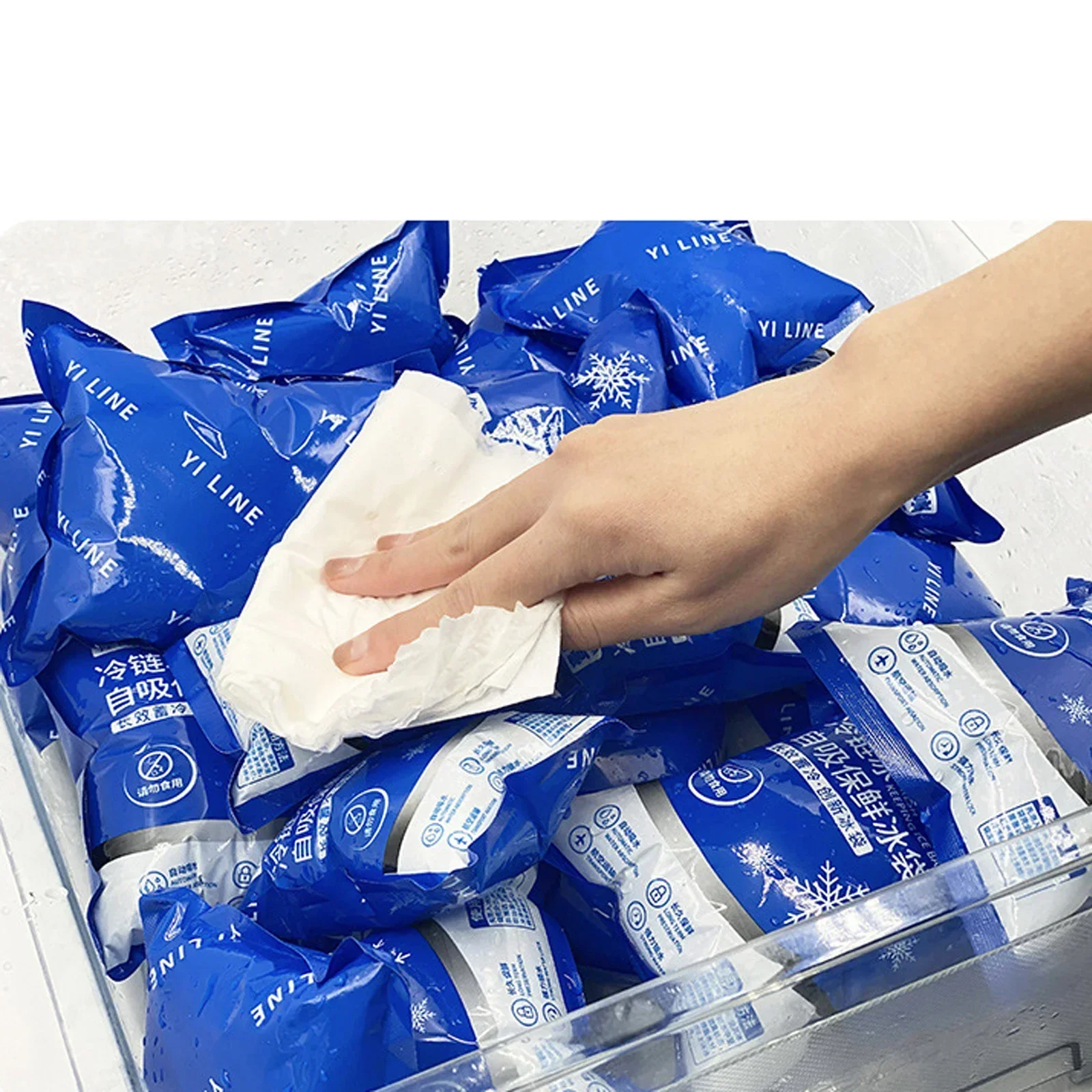 10 Buah Paket Es Gel Terisolasi Paket Es Dingin Kering Tas Pendingin Gel Makanan Makanan Segar Paket Es Kotak Makan Siang Makanan Kaleng Anggur Medis