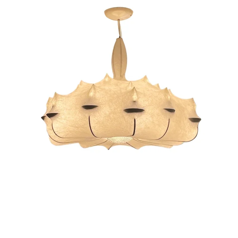 

French wind silk lampshade, art airship chandelier, creative lighting in living room and dining room, amazing wind