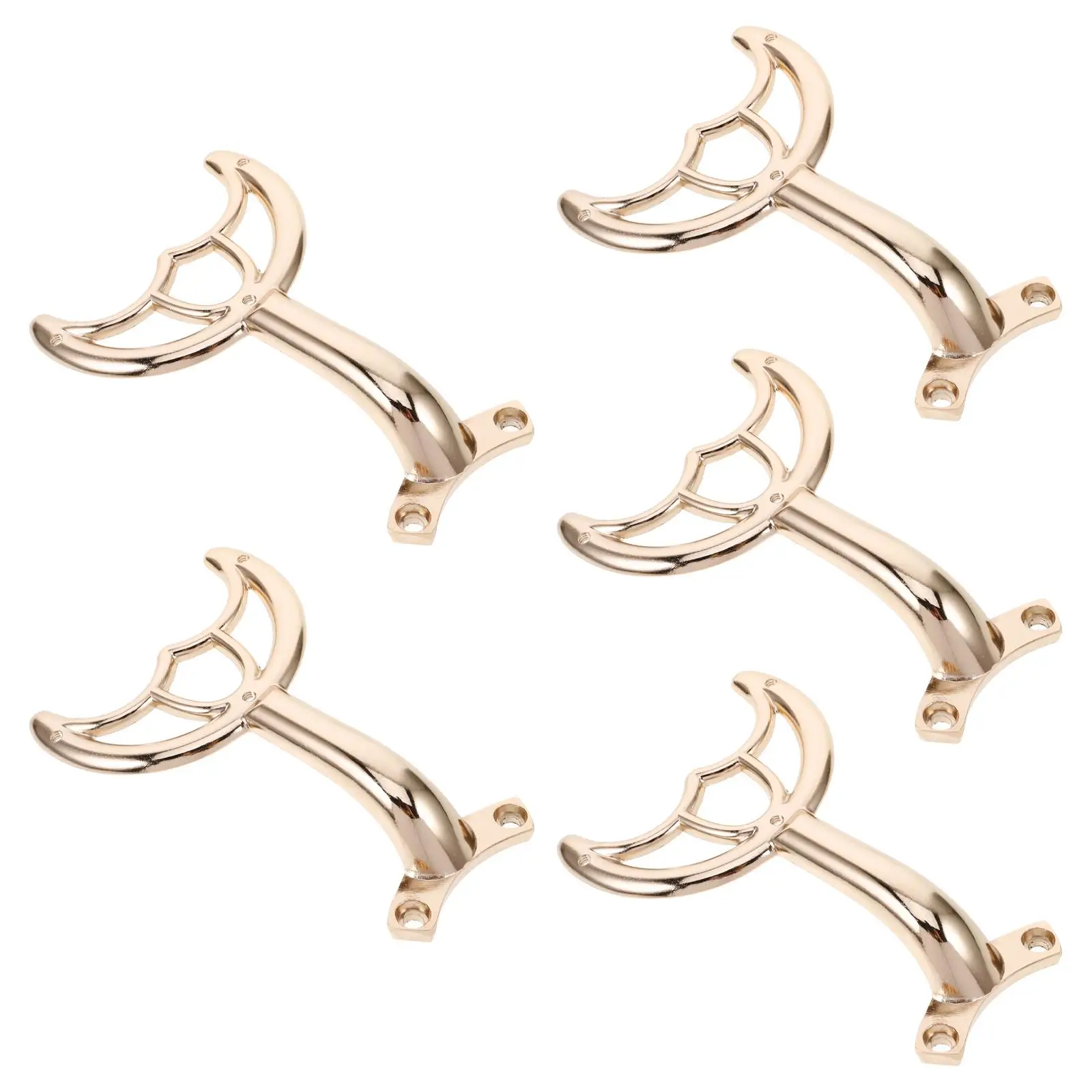 

5 Pcs Metal Support Rods Ceiling Fan Blade Arms Replacement Parts For Fan Maintenance Installation Golden Color