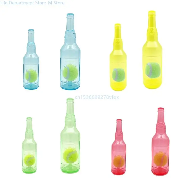 Pet Toy Wine Bottle Teething Toy with Tennis Toy Molar Pet Chew for Teething Toy