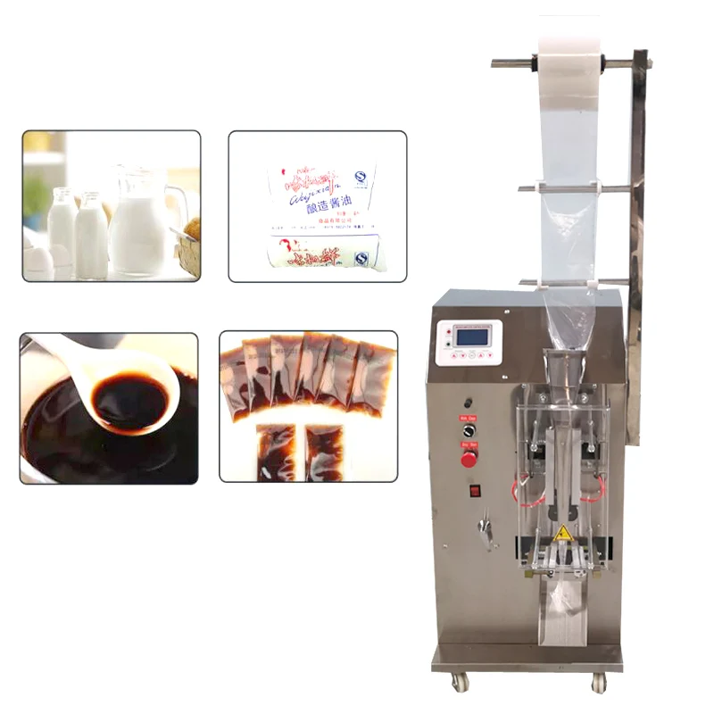 Ice Bag Macking Machine Automatic Liquid Packaging Machine For Fruit Juice Beverage, Milk, Olive Oil Quantitative Packaging Mach