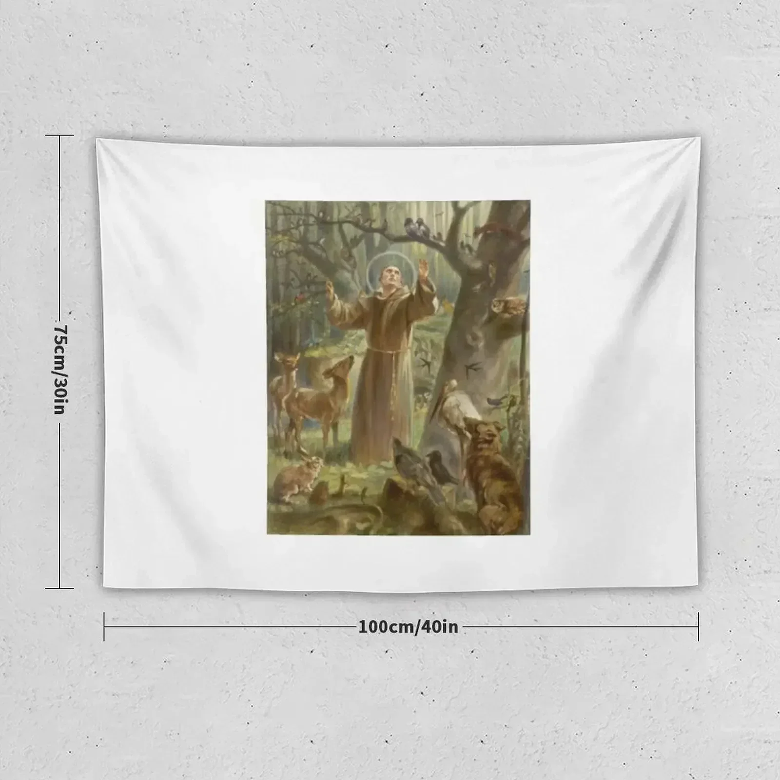 St. Francis of Assisi Preaching to the Animals Tapestry Bedroom Deco Home And Comfort Decor Tapestry