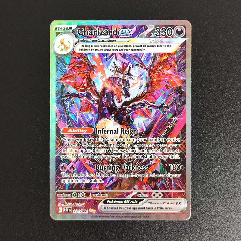 Proxy PKM Karten Mew Ex PAF 232/091 SVP 053 Englische TCG Sammelkarten Handelskartenspiel