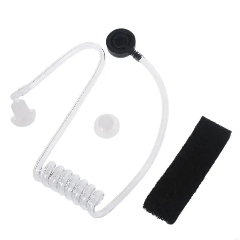 Walkie Talkie Microfone garganta Micropiece fone ouvido UV-9R