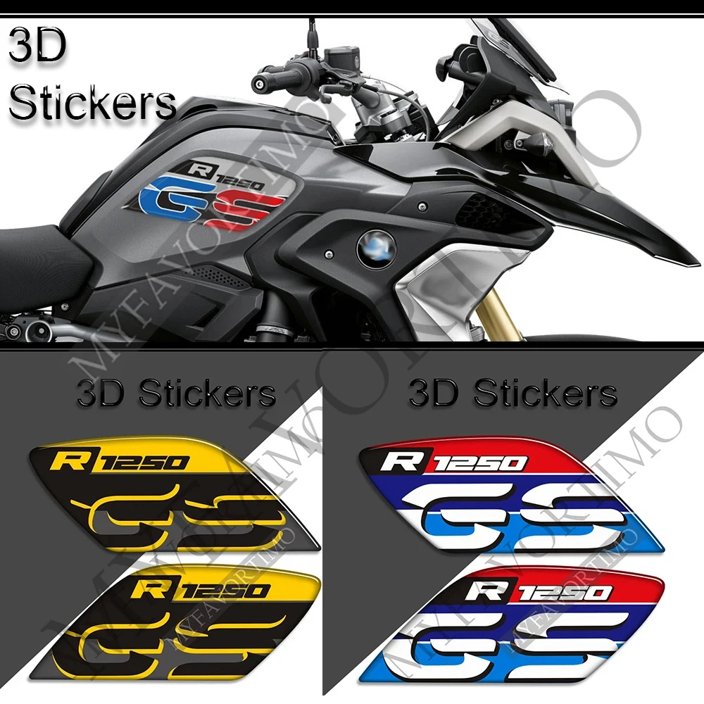 

Motorcycle Stickers For BMW R1250GS R 1250 R1250 GS GSA Tank Pad Fender Fairing Beak Luggage Aluminum Case ADV Adventure 2019