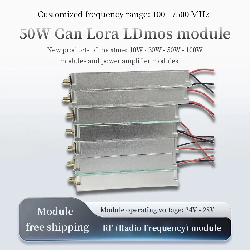 

Радиочастотный модуль: Ган + Лора, встроенный излучатель шума, индивидуальный диапазон частот 6000–7500 МГц и 3000–6000 МГц 2400–2000 МГц