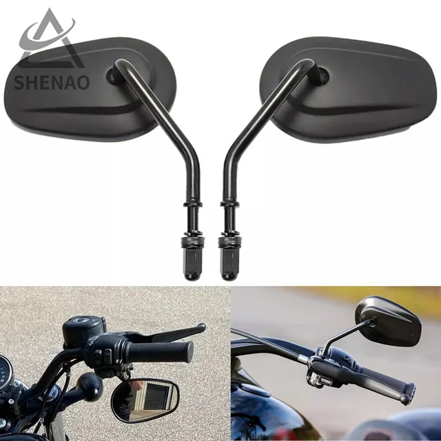Lusterko wsteczne motocykla nadaje się do serii Harley Xl883/1200/x48 Gv300 Honda Cm500 zmodyfikowane akcesoria do lusterek wstecznych