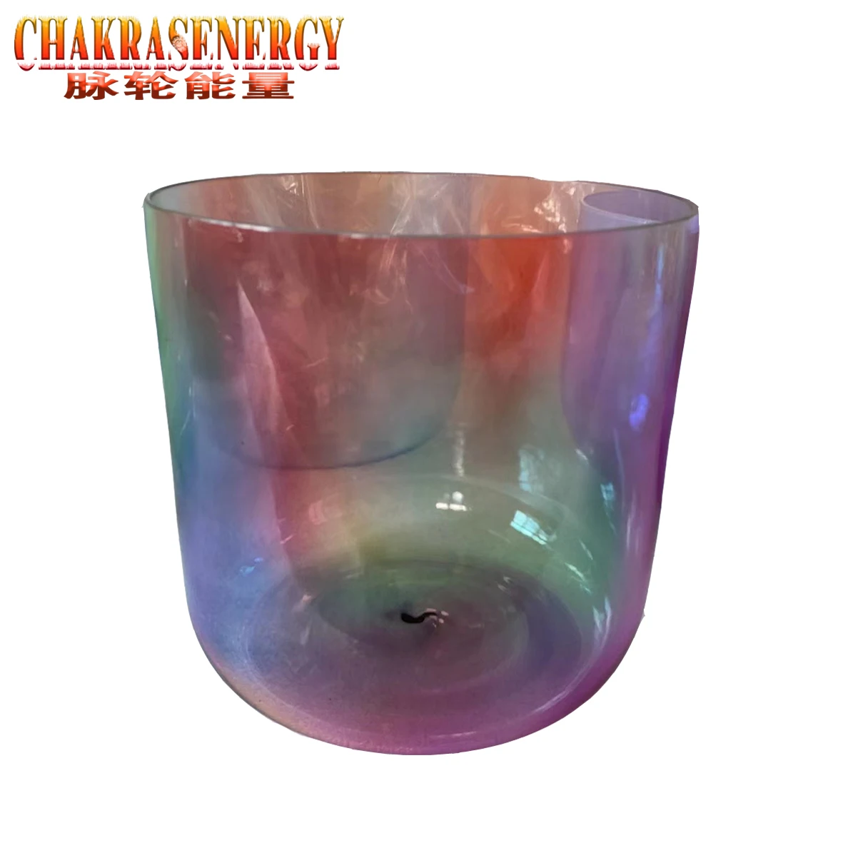 حوالي 7.35 بوصة ألوان قوس قزح وعاء الغناء الكريستالي درجة مثالية 3rd أوكتاف F ملاحظة أو F # ملاحظة + عصا من جلد الغزال المجانية وحلقة على شكل حرف O #2