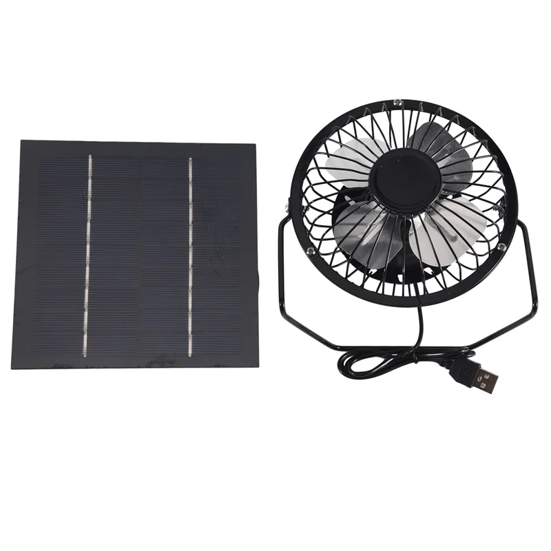 ABXF-Mini Ventilatore Alimentato Da Pannello Solare Ventilatore Portatile Da 5 W 4 Pollici Serra Ventilatore Di Scarico Solare Per Ufficio All'aperto