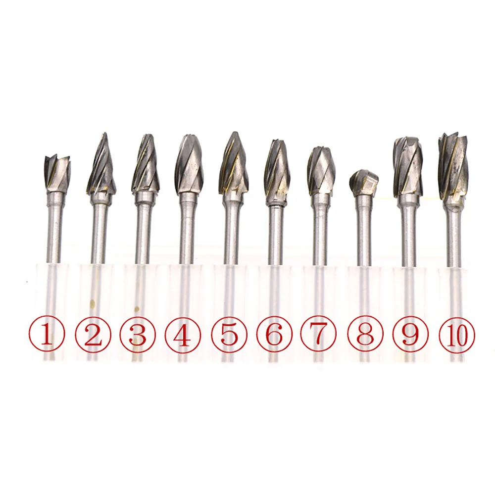 炭化タングステンカーバイドフライス,3x6mm,回転工具,二重ダイヤモンドカット,ドレメル,電動研削キット