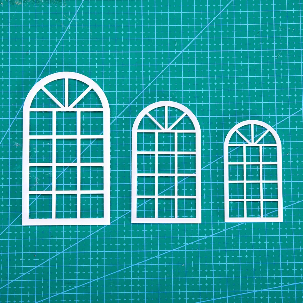 1/20 1/25 1/30 Miniatur Fenster Modell ABS Kunststoff Spielzeug Diy Modellbau Indoor Puppenhaus Zubehör für Dioramen/Landschaft