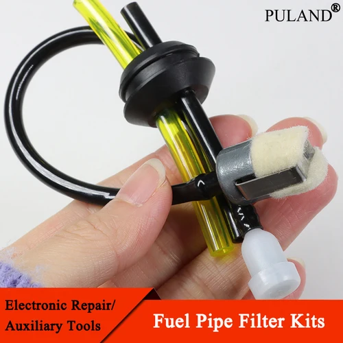 Kit de filtro de tubo de combustible, pieza Universal de cortadora de césped para desbrozadora, cortacésped, imprimadores, manguera de combustible, piezas de herramientas de jardín