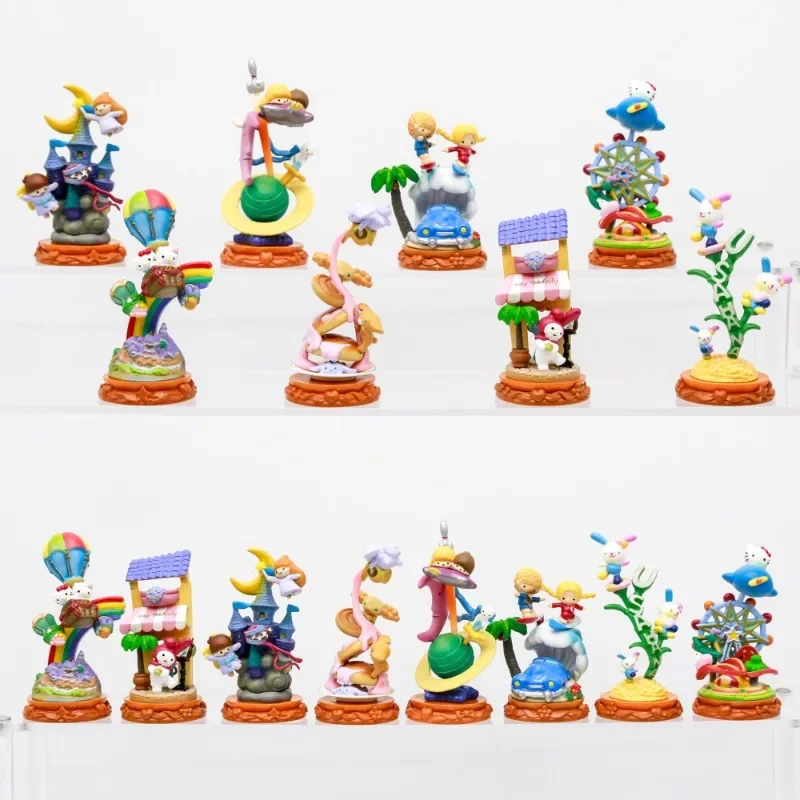 

Sanrio Blind Box Toys Little Twin Stars Mimmy Dream Party Scene Anime Figure Hello Kitty Doll Toys Collect Ornaments