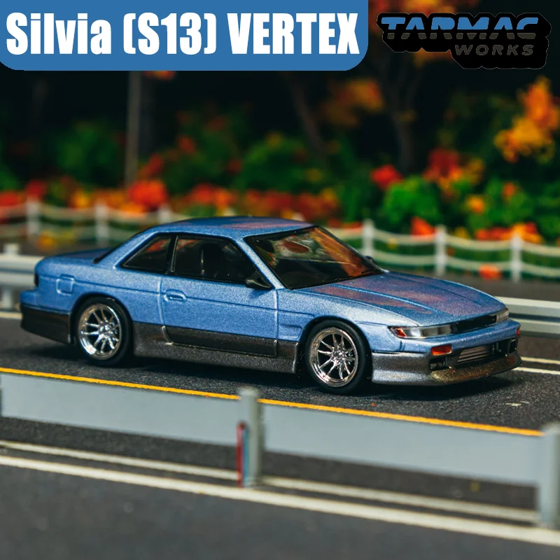

TARMAC WORKS 1/64 Silvia (S13) VERTEX Alloy Motor Vehicle Toy Die-casting Metal Model Collection Boy Christmas Gifts