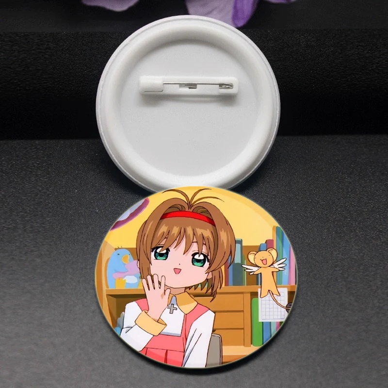 Anime Cardcaptor Sakura Pins, Cartoon CARD CAPTOR SAKURA Badge, KINOMOTO SAKURA Broszki, do plecaka Ubrania Prezent Akcesoria