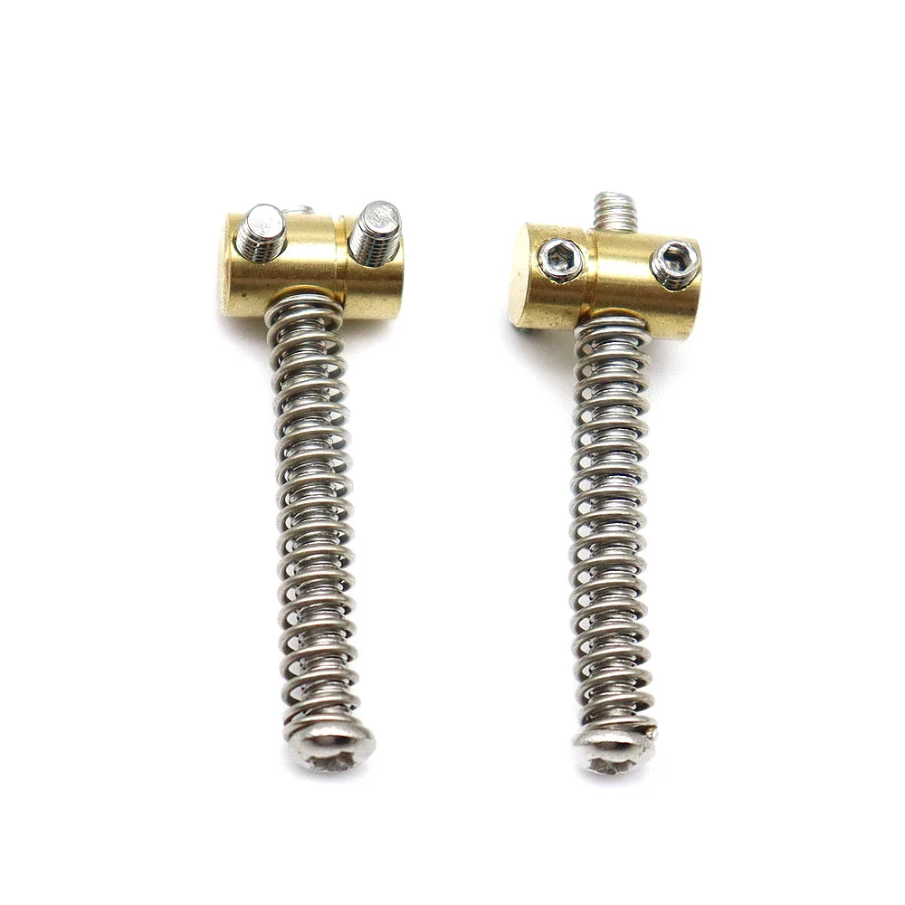 Set of 6 String Electric Guitar Bridge Saddle Mounting Screw Fixed String Saddle for TL Electric Guitar Accessories