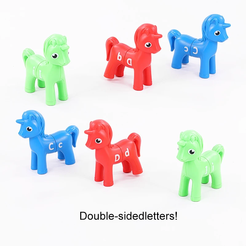 เกมจับคู่ตัวอักษร ABC ฝึกการประสานมือและตา ฝึกการเรียงสีและรูปทรง ของเล่นมอนเตสซอรี่ เรียนรู้ตัวอักษรภาษาอังกฤษ ตัวพิมพ์ใหญ่ ตัวพิมพ์เล็ก ของขวัญสำหรับเด็ก