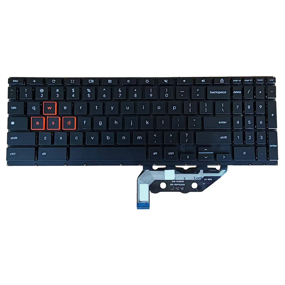 

Laptop Keyboard For ASUS Chromebook Flip C536 C536EA C536FA United States US Black With Backlit