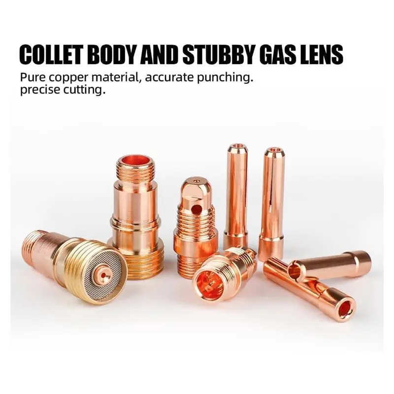 طقم لحام ABVC TIG (80 قطعة) مع فوهة الألومينا وأكواب زجاجية لـ WP-17/لـ WP-18/لنماذج الشعلة WP-26 #4