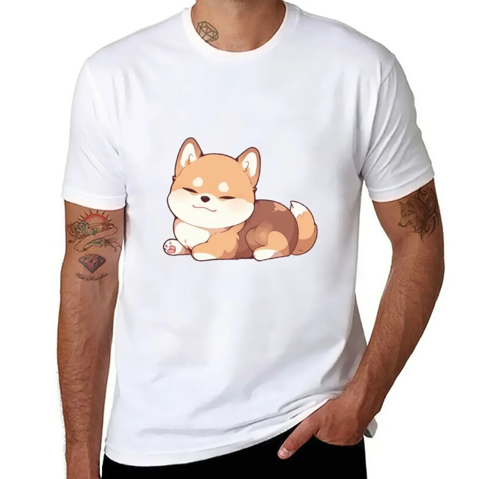 

New Cute Shiba Inu Dog T-Shirt sweat shirt cute tops custom t shirt mens graphic t-shirts anime