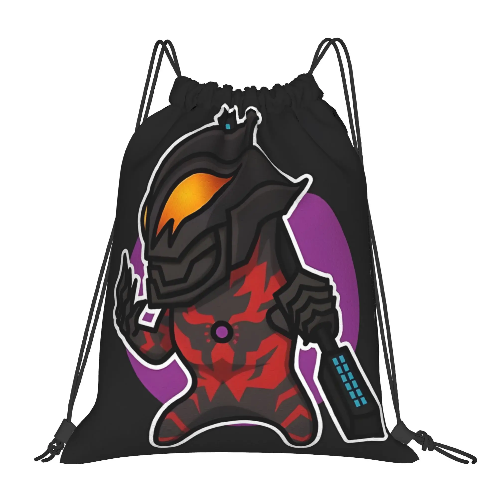 sports Pouch Ultraman Belial Chibi Style Kawaii  Portable Sports Drawstring Bags Riding Backpack Gym Shoes Storage Backpacks