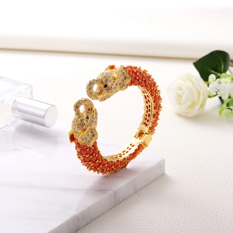 Sally's Paradise Trendy Jewelry Elegant Temperament Metal Animal Bracelet for Women Female Gift Delicate Design Elephant24KL1199