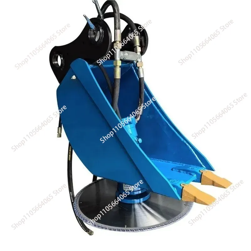 for Excavator Special Bucket Saw Disc Cutting Saw High Speed Rotating Bucket  Sand Willow Saw Multi Functional Cutting