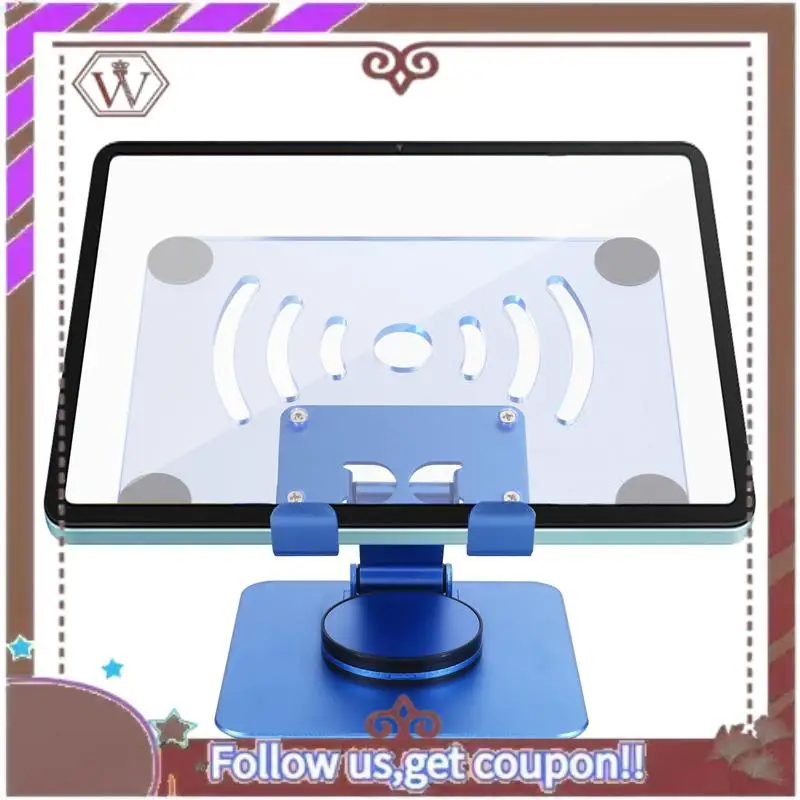 ABBG-360 °   حامل تابلت دوار قابل للتعديل حامل سطح المكتب من الأكريليك المحمول للأجهزة اللوحية حتى 12.9 بوصة درجة مئوية