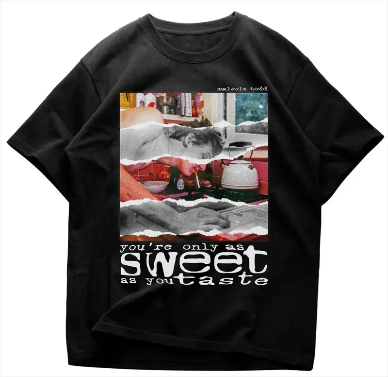 Malcolm Todd Sweet Boy Tee Summer Men's and Women's Loose and Breathable T-shirt Top