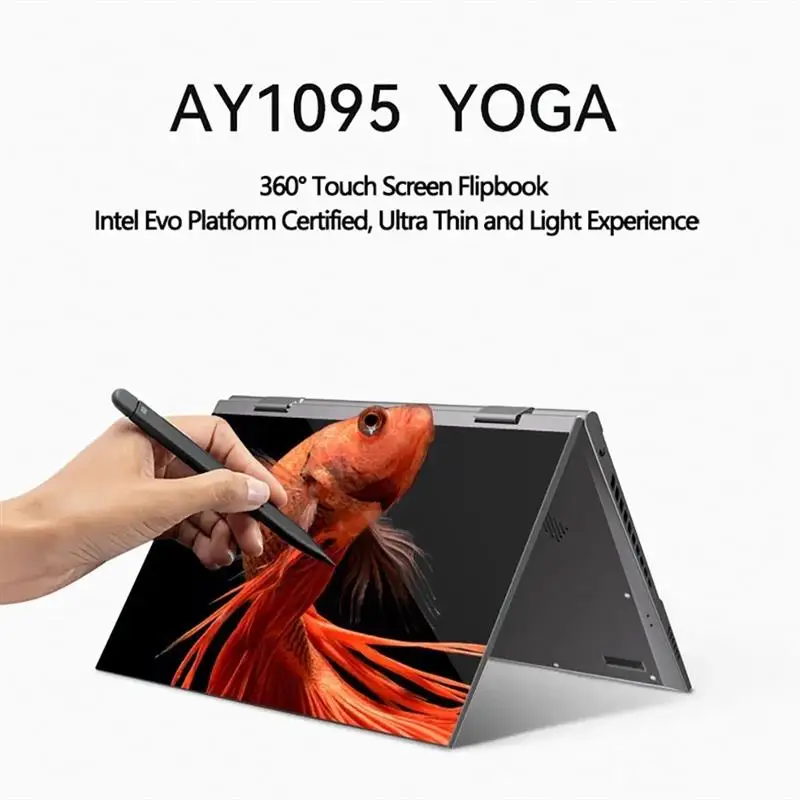 To 10.9 Inch Mini Laptop Intel N95 YOGA Touchscreens 16GB DDR5 2TB SSD HD Camera Backlit Keyboard 360° Fold Protable Tablet