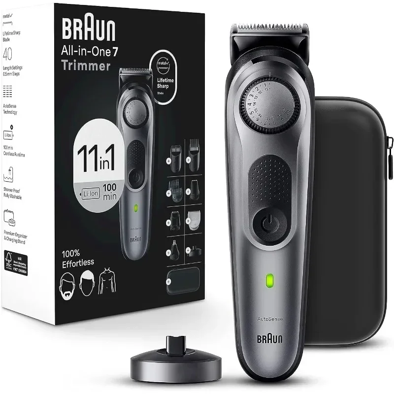 

Braun All-in-One Style Kit Series Trimmer for Men with Beard Trimmer, Body Trimmer for Manscaping, Hair Clippers & More