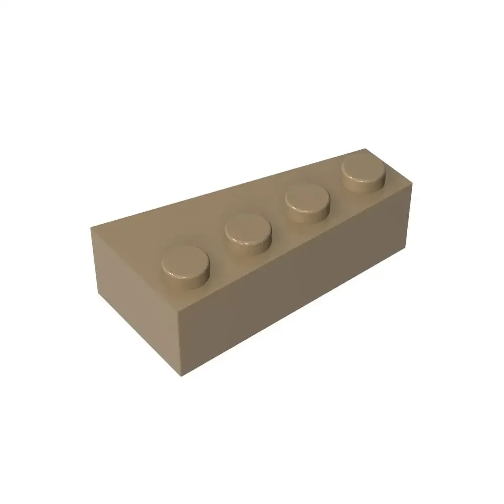 Gobricks 1 قطعة MOC إسفين 4x2 الطوب الأيسر متوافق مع 41768 نموذج اللبنات أجزاء الاطفال ألعاب تعليمية لغز الهدايا