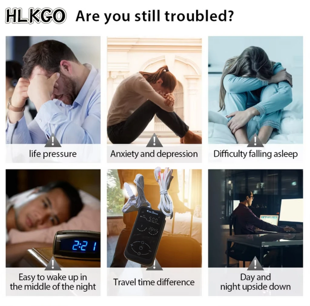 

Smart Portable CES Therapy Device for Deep Sleep Promotion Anxiety Stress Relief Chronic Pain Management