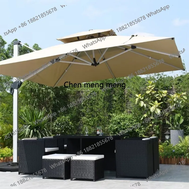 

High Quality 3m Large Garden Outdoor Umbrella Heavy Duty Aluminium Cantilever Sun Patio Umbrella 360 Degree Parasol
