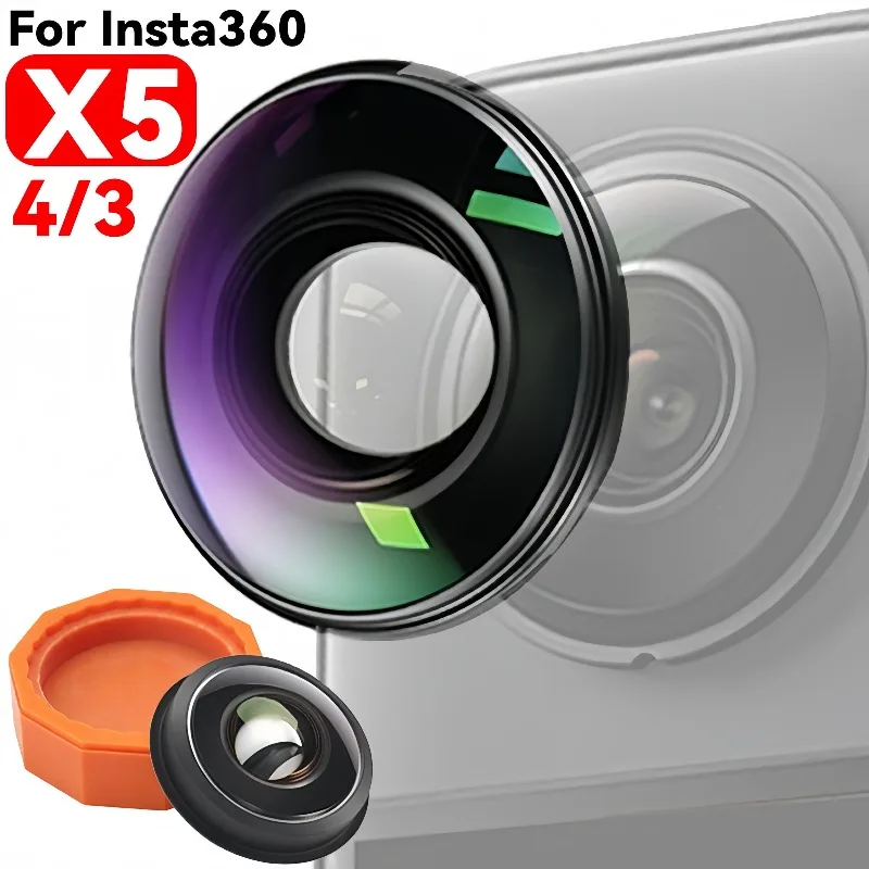 

For Insta360 X5 X4 X3 Replacement Lens Complete Kit Replaceable Lenses for Insta360 X5 X4 X3 Camera Lens Repair Part Accessories