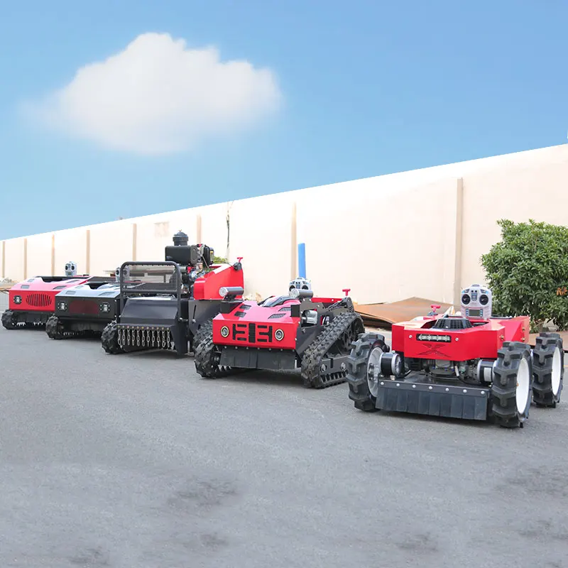 Intelligenter Rasenmäher mit Fernbedienung, 24 V, 4WD, kabellos, 4-Takt-Null-Rotation, hocheffizienter Rasenmäher für Steile Slopes-Mäher